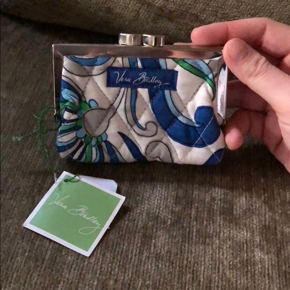Vera Bradley Mediterranean Kisslock Coin Purse